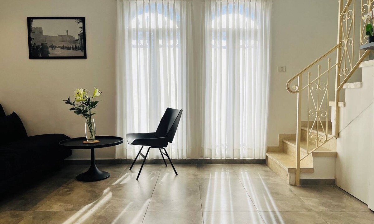 Nachlaot Apartment | Charming Kosher Duplex with Balcony, City Center, next to Machane Yehuda Market!