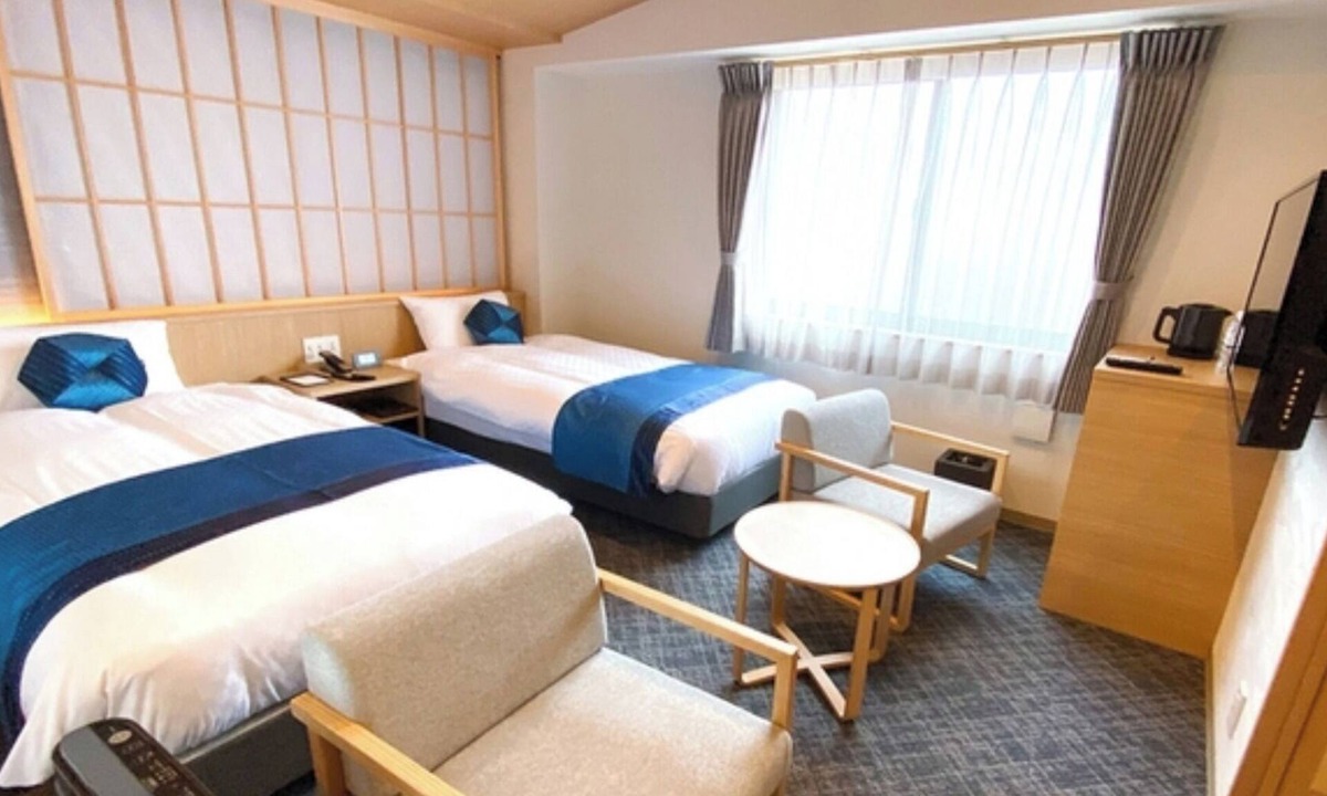 Sakyo Ward Hotel | Economy Twin for 2 people | Rinn Niomon Room on/Kyoto City Kyōto