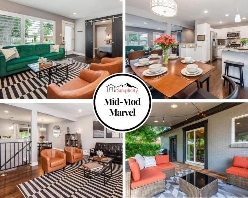 Alta Vista Area House | Mid-Mod Marvel Central Game RmWet Bar Patio