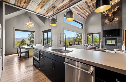 Sevierville Cabin | Amazing Views, Indoor Pool, Basketball Hoop, Hot Tub, Pool & Poker Table