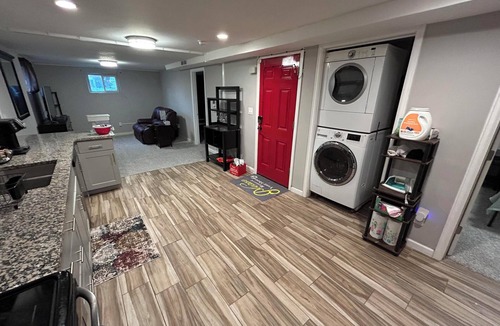 Barnum West Apartment | Chic 2 br 2 ba Basement unit with WiFi, AC in Barnum West near Sloan Lake Balmar