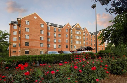 McLean Condo | Comfortable Suite with Private Patio Near DC | Free Breakfast + On-Site Fitness Center