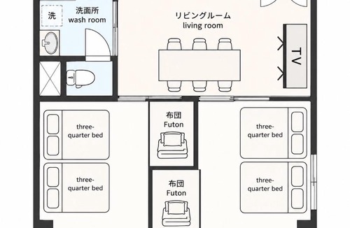 Kurume Apartment | GoodStay205-Self check-in