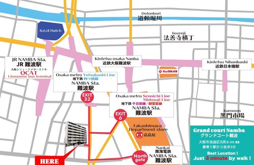 Motomatchi Apartment | Grand Court Namba 601