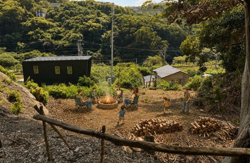 Futtsu Cottage | Log Cabin with Ocean Views | Bonfire in a Private Satoyama Forest