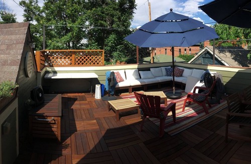 Five Points House | Spacious Lounging Comfort w/500 sqft Rooftop Deck Overlooking Downtown Denver
