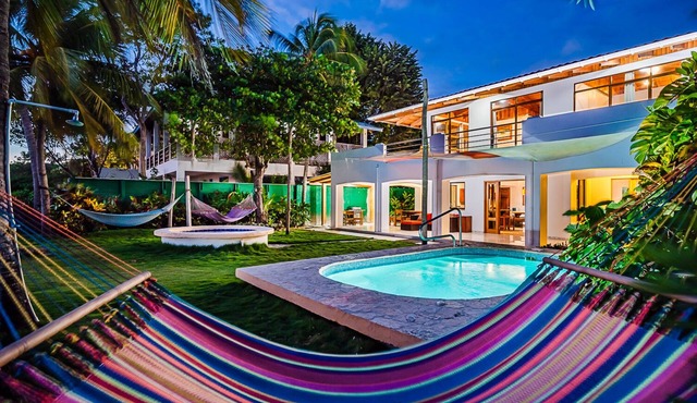 Beachfront Villa in Playa Grande: Private Pools, Family-Friendly, On-site Staff