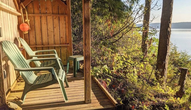 Delightful Waterfront Cottage, Nestled in the Woods with Spectacular Views of Sequim Bay! in Sequim