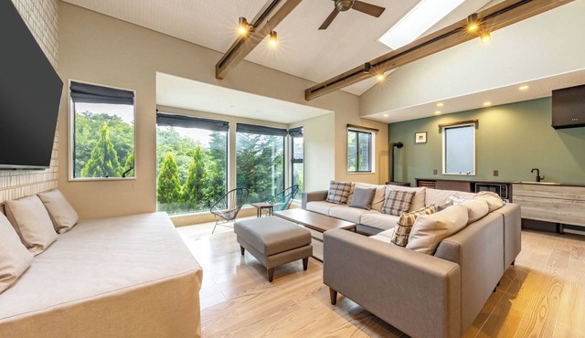 For 3 people With openair bath Premium villa /North Dublin Yamanashi