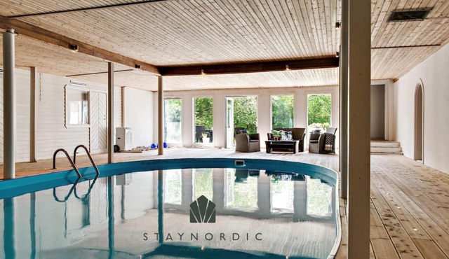 Large and beautifully decorated pool house in Tomelilla, Österlen in Tomelilla