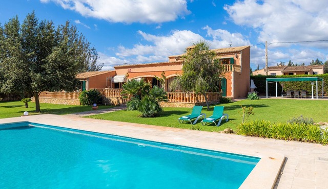 Rustic Holiday House Es Fasser with Pool, Garden, Terraces & Wi-Fi; Parking and Garage Available in Son Servera