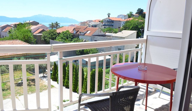 Studio flat with balcony and sea view Gradac, Makarska (AS-13681-b)