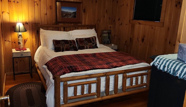 Tamarac Cabin Waterfront For Two in Saranac Lake