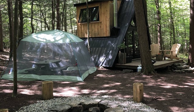 Tiny off-grid A-frame cabin nestled in nature! in Perth
