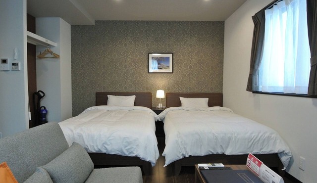 Twin Room Nonsmoking w Parking 7 min from Ogurogawa Smart IC Private BathToilet/Ina Nagano