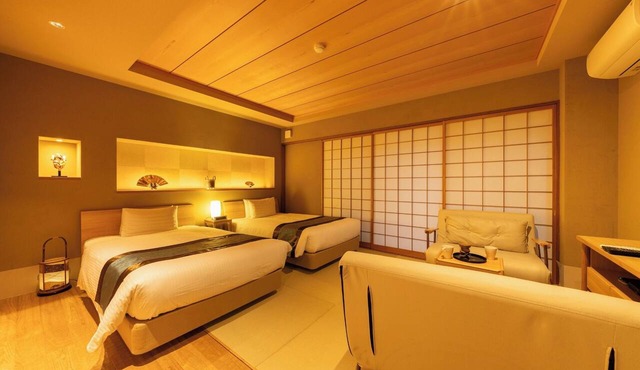 Twin room with courtyard/Kyoto City Kyōto
