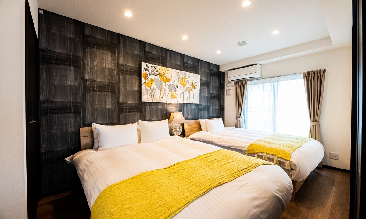 Hakata-ku Apartment | Deluxe Apartment 3 Double Beds 1 Single Bed Room for 7 people/Fukuoka Fukuoka