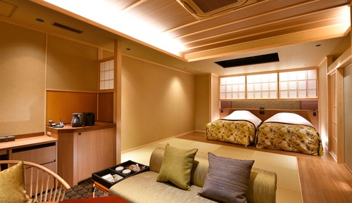 Spacious Japanese-Western style room with open-air bath, Non Smoking
