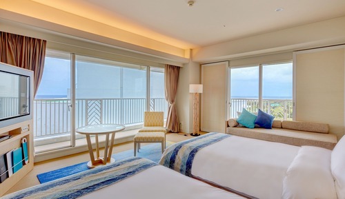 Classic Room, 2 Twin Beds, Corner (Ocean Wing)