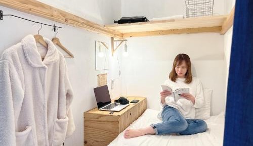 Single Bed in Female Dormitory Room