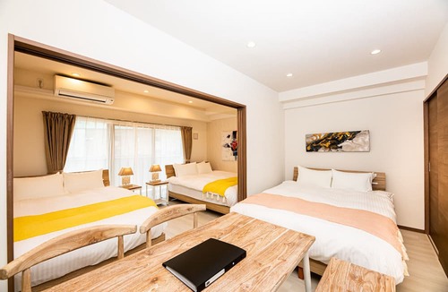 Hakata-ku Apartment | Studio Apartment with 3 Double Beds for 6 People/Fukuoka Fukuoka