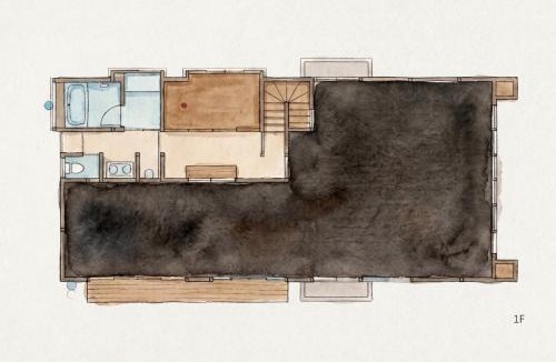 Oarai Apartment | 波と月